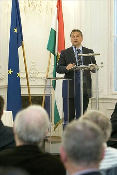 Orbán Viktor az Európa napon