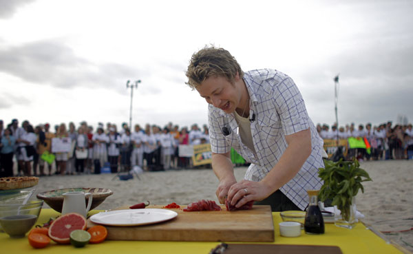 Jamie Oliver az NBC showjában főz, Miami Beach -en