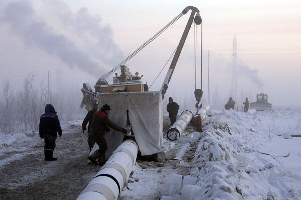 Gazprom-vezetéket fektetnek Szibériában. Hűvös számítás az orosz vezetéképítés?