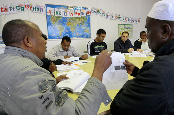 Oktatás a csapdi menekültiskolában