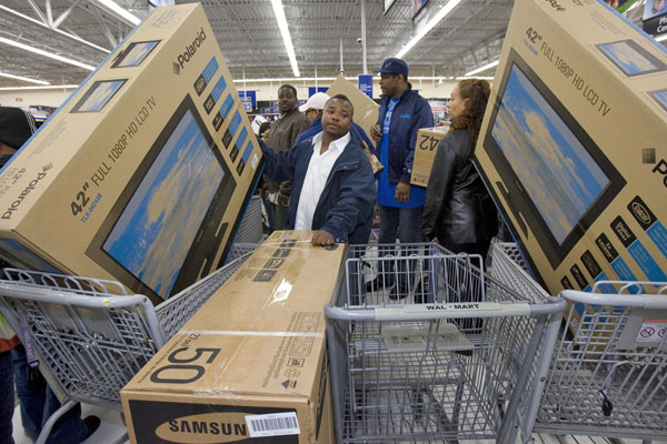 Hazavitték az oklandi Wal-Mart áruház akciós LCD TV készletét is