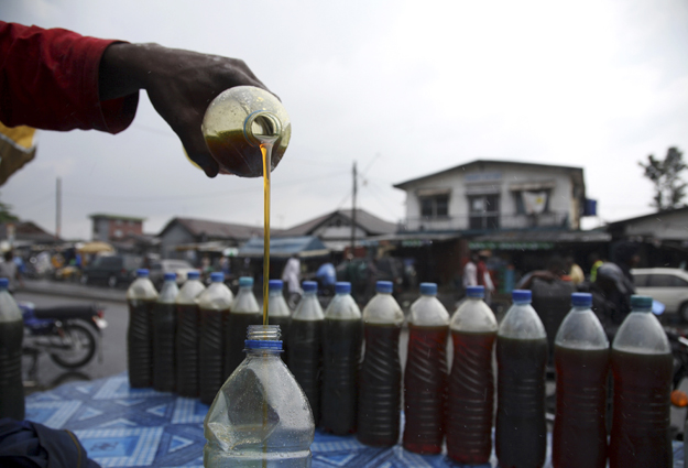 Útmenti olajárus Lagosban, Nigériában 