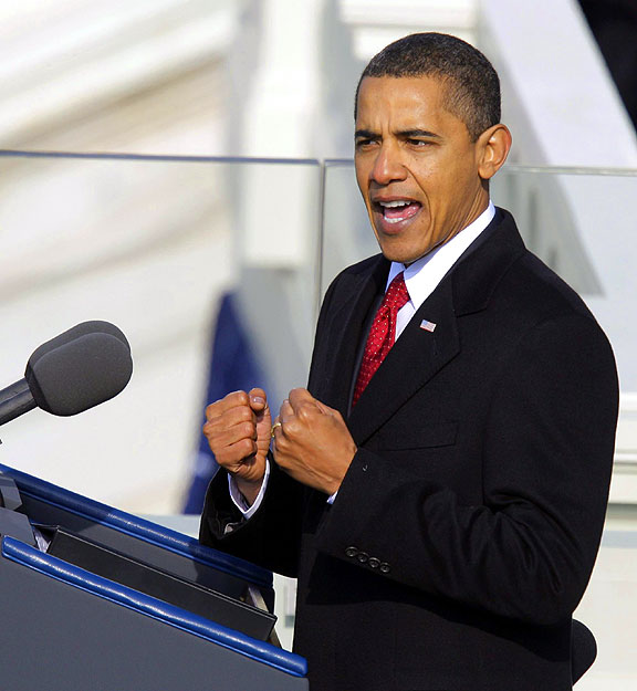 Férfias beszédként értékelték Barack Obama beiktatási szónoklatát a mindent azonnal kiveséző amerikai kommentátorok