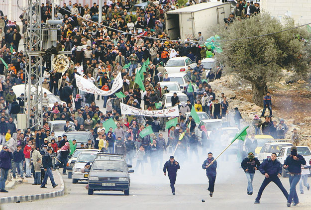 Hamasz-tüntetés Hebronban