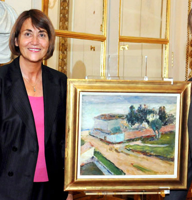  Christine Albanel francia kulturális miniszter adta vissza Matisse festményét jogos tulajdonosainak