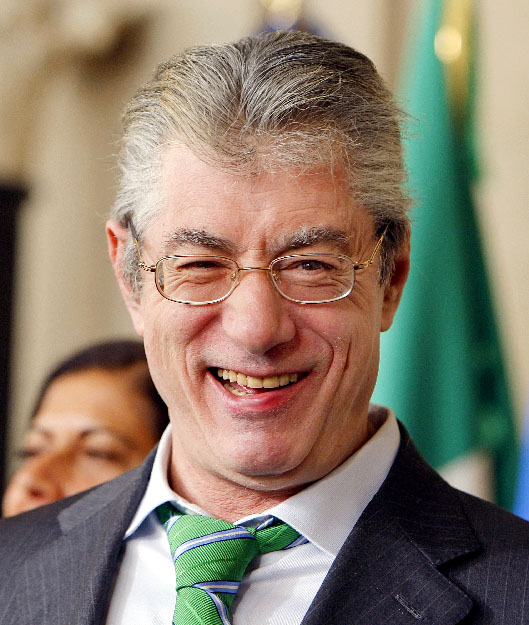 Umberto Bossi, az Északi Liga vezetője