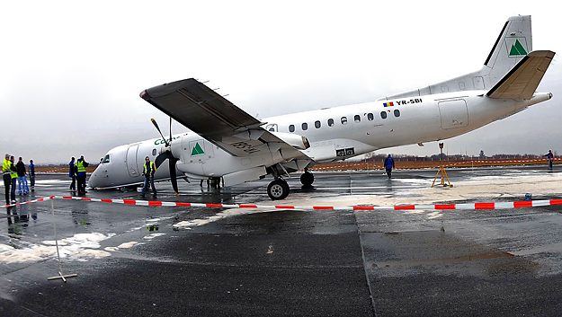 A román Carpatair légitársaság repülőgépe kényszerleszállást hajtott végre a temesvári repülőtéren