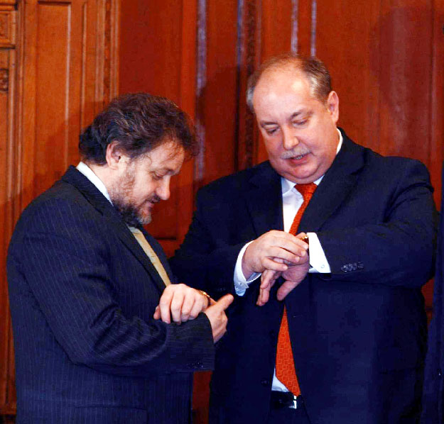 Pataky Péter és Kiss Péter kancelláriaminiszter egyeztet