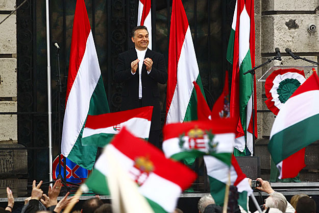 Orbán Viktor a Fidesz nagygyűlésen