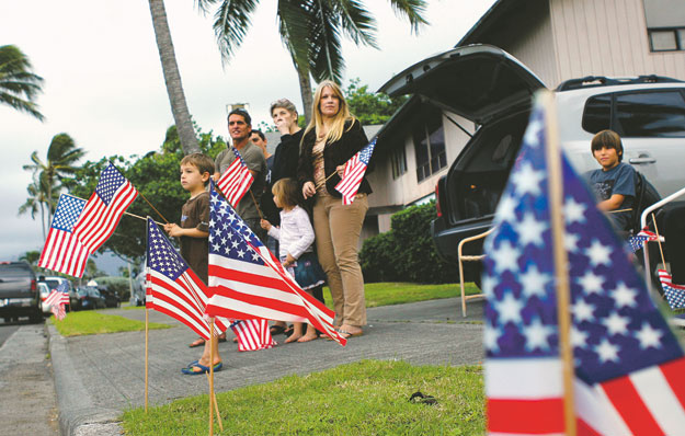 A Kailuában vendégeskedő Obamát köszöntötték a hawaiiak még decemberben, az elnök beiktatása előtt