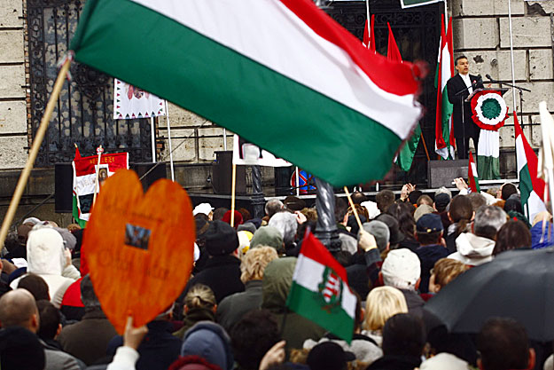 Orbán Viktor a FIDESZ nagygyűlésén