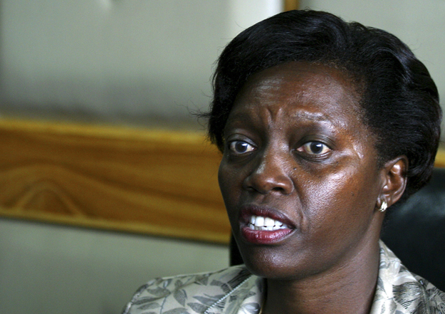 Martha Karua kenyai igazságügy-miniszter, aki lemondott tisztségéről, és jelölteti magát a 2012-ben esedékes elnökválasztásra. Nairobi, 2009. április 6.