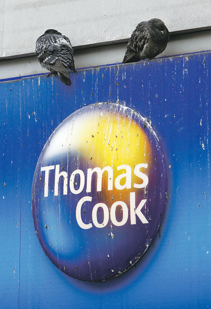 A Thomas Cook irodája. Szebb napokat is láttak