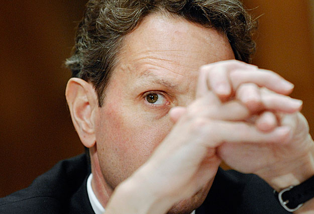 Timothy Geithner - bátorító jeleket lát 