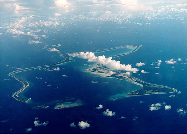 Dátum nélküli felvétel a Diego Garcia szigetről