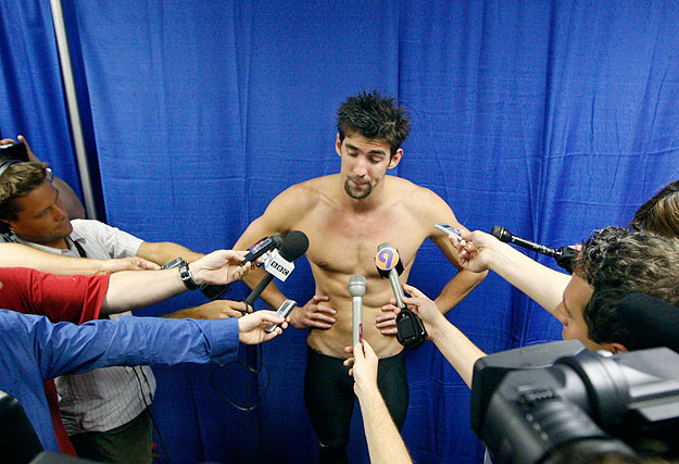 Michael Phelps veresége után nyilatkozik
