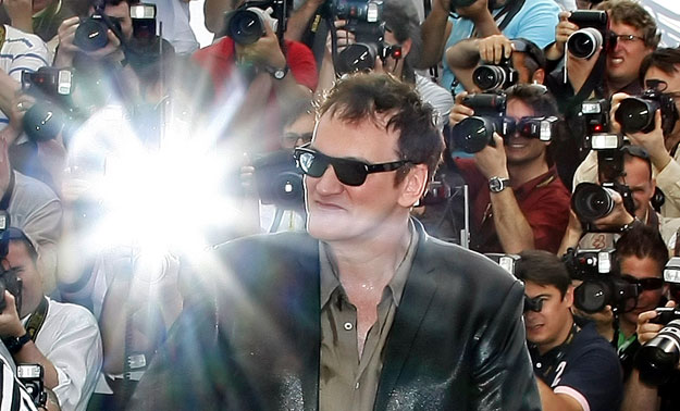 Director Quentin Tarantino poses during a photo call for the film 