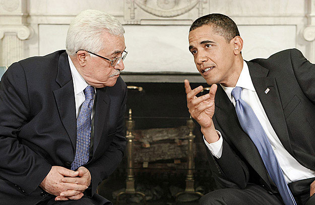 Abbasz és Obama az Ovális Irodában