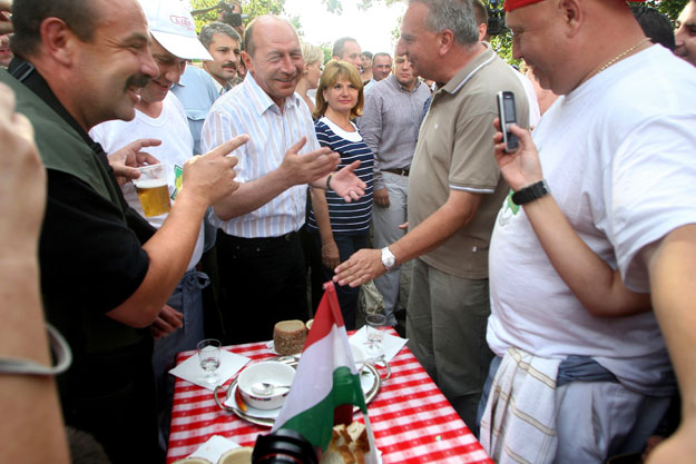 Traian Basescu a marosvásárhelyi városnapokon