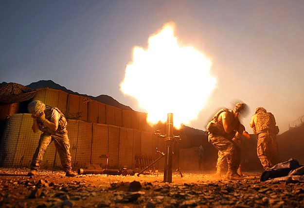 Amerikaiak 120 mm-es aknavetőkkel bombázzák a tálibok állásait Kunar tartományban