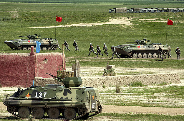 Orosz-kínai hadgyakorlat Jilin tartományban július 21-én 