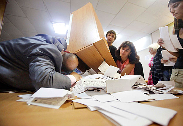 Chisinauban számolják a szavazatokat