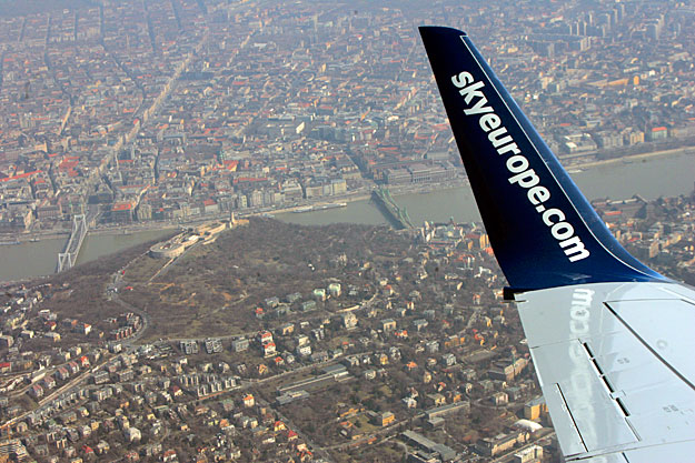 SkyEurope gép Budapest felett