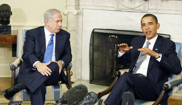 Barack Obama és Benjamin Netanjahu találkozója Washingthonban