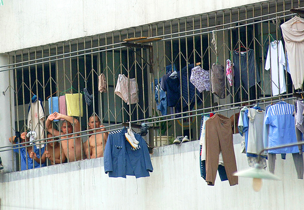 Kína rabok Anhui tartomány egyik börtönében egy 2006-os felvételen