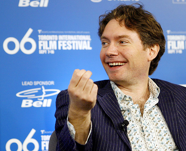 Director Kevin MacDonald answers a question during a news conference about his new film 
