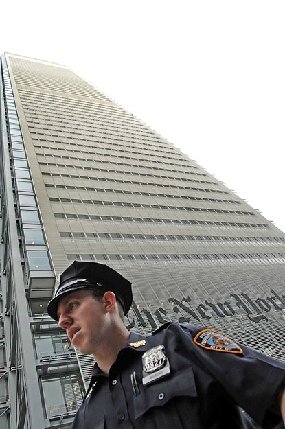 Az USA hetedik legmagasabb épülete a The New York Times székháza