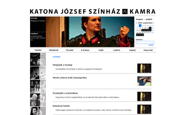 Katona József színház honlapja