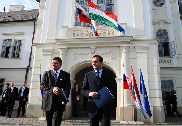 Bajnai Gordon és Robert Fico Szécsényben