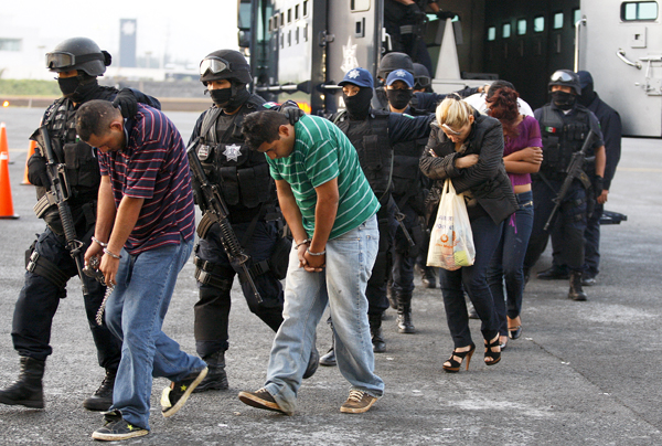 La Familia tagokat tartóztat le a mexikói rendőrség 2009. júliusában