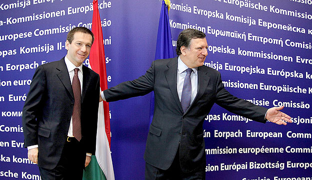 Az új magyar kormányfő brüsszeli belépője Barrosóval