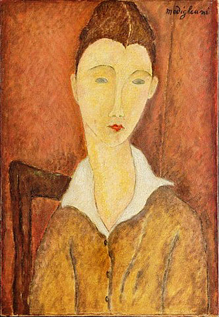 Amedeo Modigliani, Jeune femme à la guimpe blanche, 1918, 