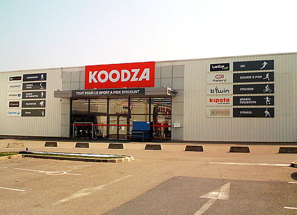 Koodza nevű francia sportdiszkontlánc egysége