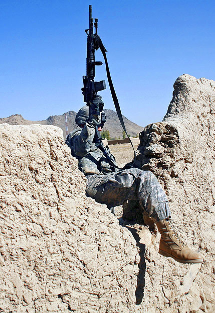 Amerikai katona az afganisztáni Logar tartományban