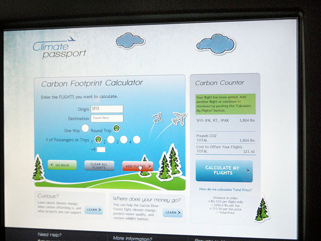 A szén-dioxid-számláló automata képernyője