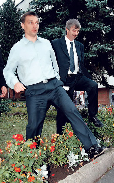 Orbán és Molnár 2002. szeptember 16-án Edelényben