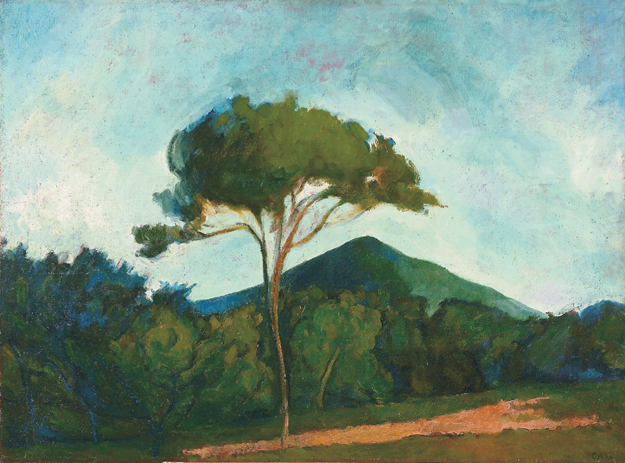 Magányos fa; 1910 körül. Vászon, olaj, 72x97 cm