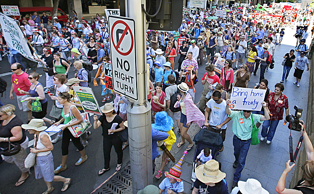 Séta a felmelegedés ellen - ezzel a rendezvénnyel tiltakoztak az ausztrálok Sydneyben a nehézkes tárgyalások ellen