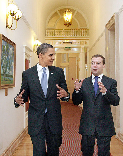 Obama és Medvegyev 