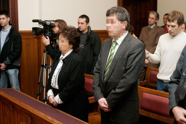 Vellai és Vajda a 2008-as ítélethirdetéskor. Akkor hét, illetve hat évet kaptak