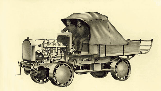 Az 1904-ben készült Rába katonai vontató
