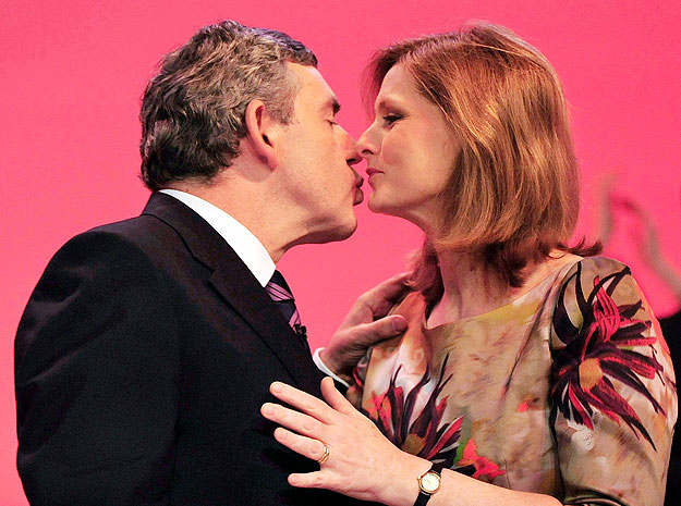 Gordon Brown és neje, Sarah a Labour brightoni konferenciáján, 2009. szeptemberében