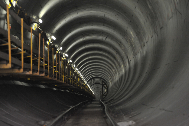A 4-es metró épülő alagútja a Tétényi útnál