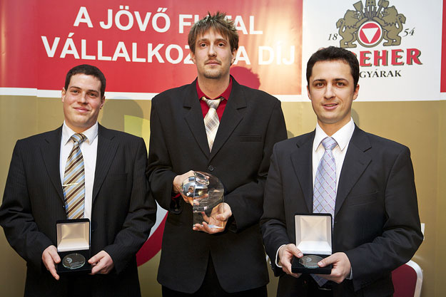 A díjazottak: Bruder Márton, Vincze Viktor és Vázsonyi Miklós