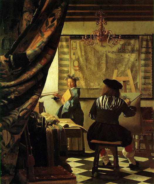Jan Vermeer van Delft: A festőművészet (1666, Kunsthistorisches Museum)