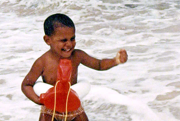 Gyermekkori fotó Barack Obamáról